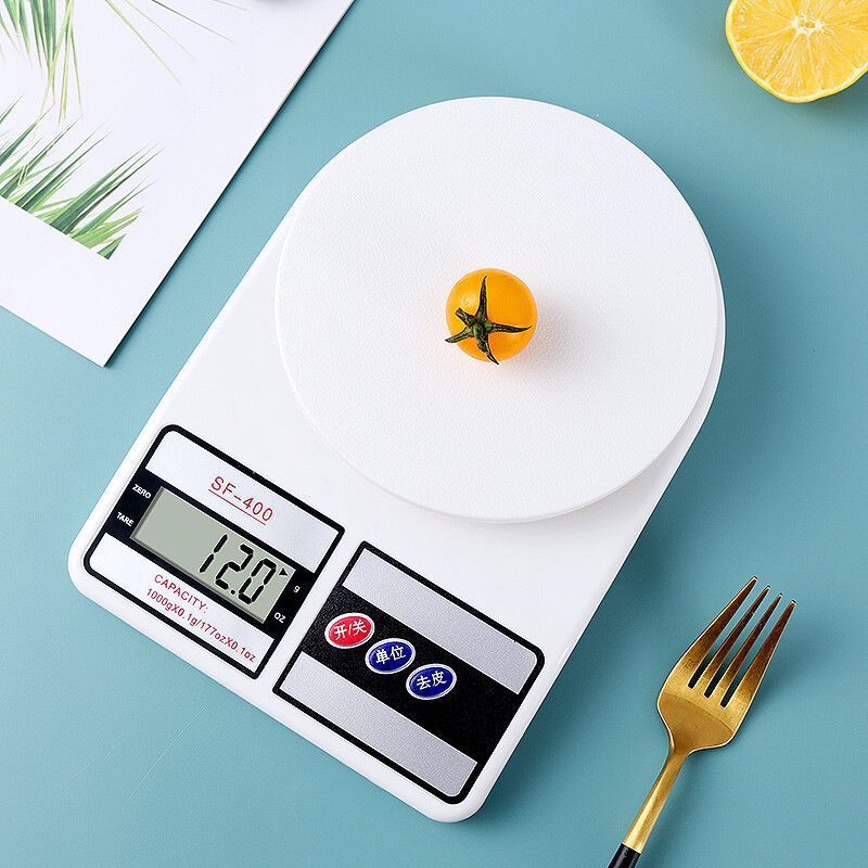 Báscula Electrónica de Cocina SF400, Apagado Automático, Función de Tara, Conversión de Unidades, para Cocina