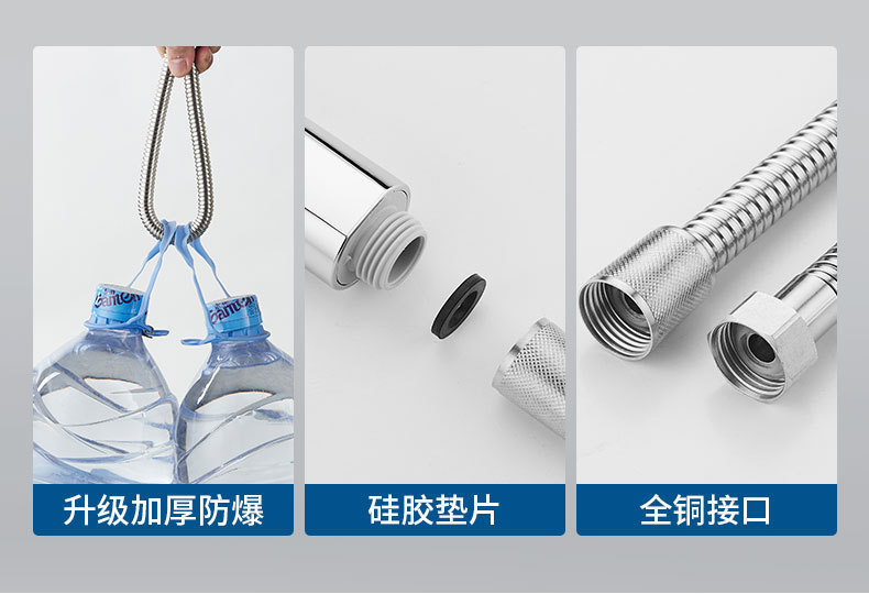 Cross-border hexagonal four-speed pressurized showerhead shower set, bath filter showerhead, home bathroom shower head undefined