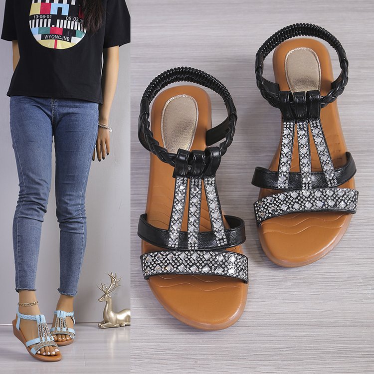 Summer fashionable non-slip universal sandals platform wedge heel