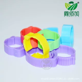 工厂定制鸡脚环可调节鸡鸭鹅用卡扣式脚环禽类脚圈鸡用标记环扣