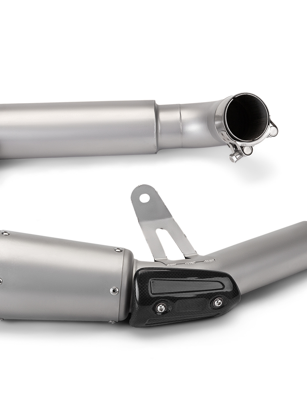 Motorcycle modified exhaust pipe CBR1000 middle and tail carbon fiber protective cover 08-16 years 17-19 years straight up