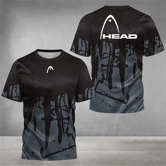 Deportes para hombres malla suelta transpirable manga corta cuello redondo camiseta venta directa de fábrica impresión digital 3D