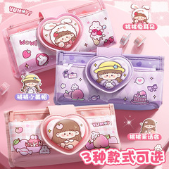 大容量多層多功能卡通解壓款高顏值文具盒小學生筆盒可愛筆袋女孩