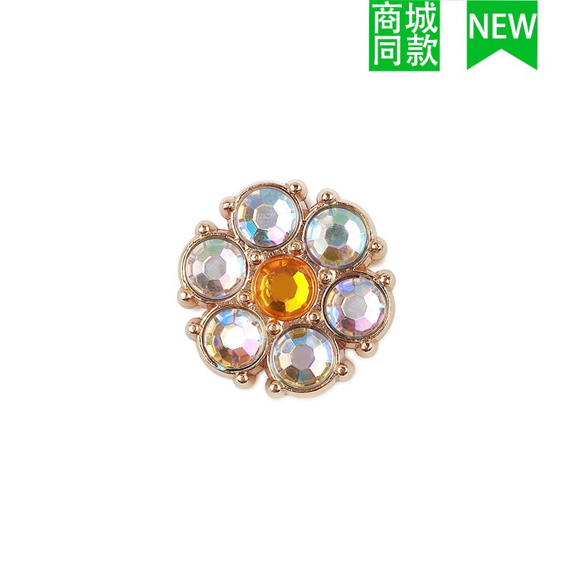 クロスボーダー卸売新しいクロックスアクセサリー靴バックル金属レターチェーン適応クロス靴花 DIY アクセサリー|undefined