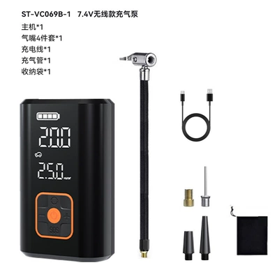 Hava nasosu Electric Air Pump Automatic Charging - black-and-orange-21500amh-74v-instructions-in-9-languages
