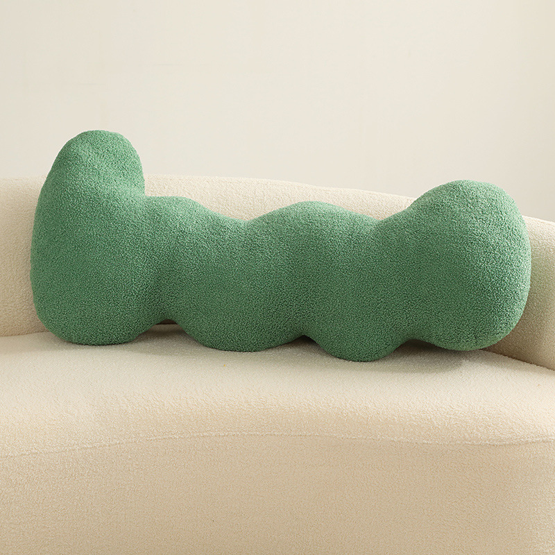 Nuevo estilo simple almohada de peluche floral almohada de peluche nudo donut almohada de cama almohada de cojín grande almohada al por mayor