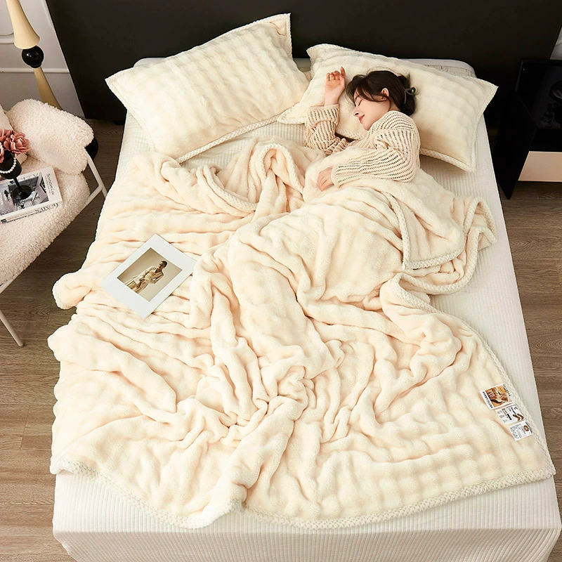 Flannel coral duvet, increased thickness