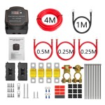 智能数显双电池隔离器套件LED电压表款12V140A副电瓶充电隔离器