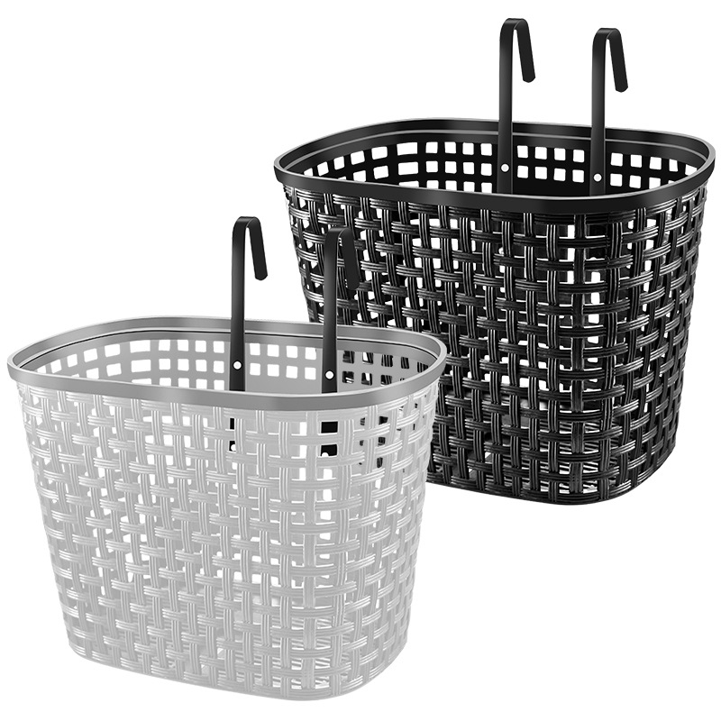 Bicycle basket hanging basket front basket mountain bike front basket bicycle blue basket front hanging folding bicycle vegetable basket hanging basket