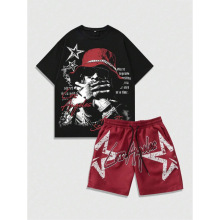 C 41420 American hip hop print set ��ʽ����ӡ��������װ