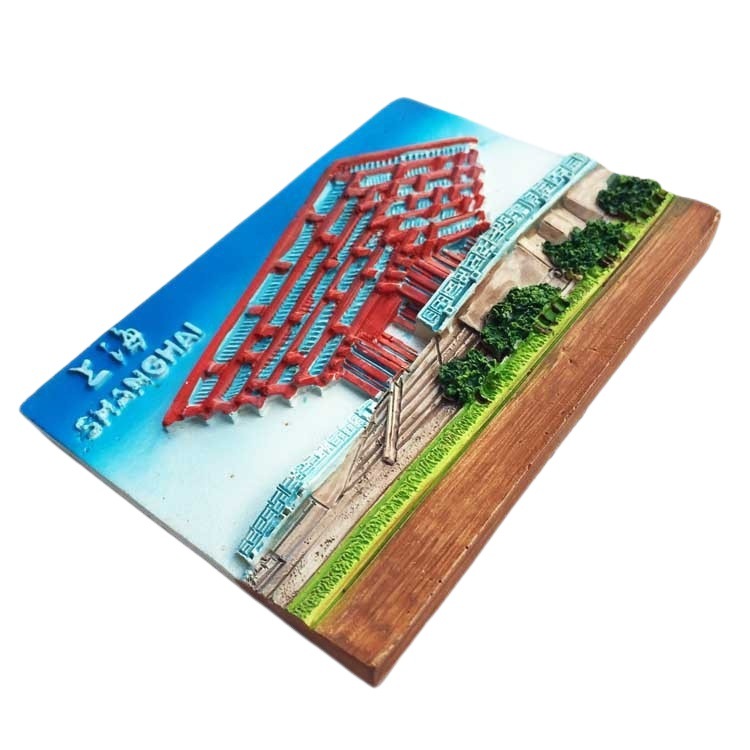 상하이 세계 박람회 중국 관 입체 경관 관광 기념품 마그네틱 스티커 냉장고 스티커 컬렉션 공예품 특별 제공