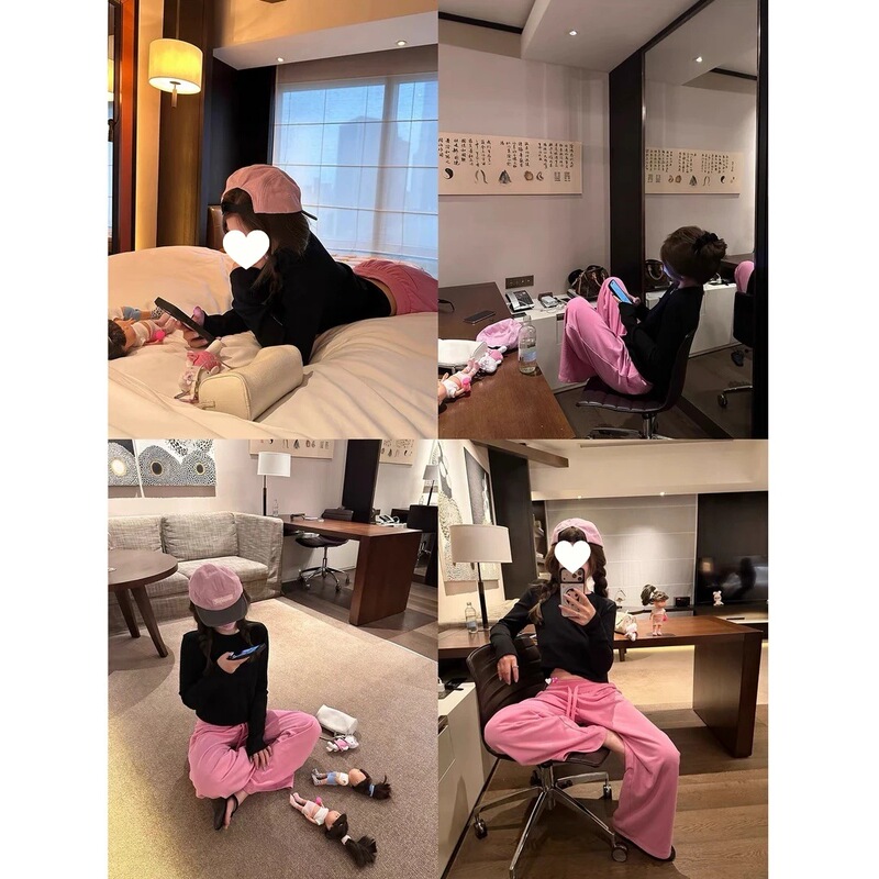 MM98 [Original] Early Autumn American Style Basic Crew Neck Long Sleeve T-Shirt for Women, Casual and Versatile Commute Top