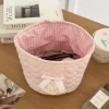 Sweetheart lace [cylindrical storage basket] (pure pink)