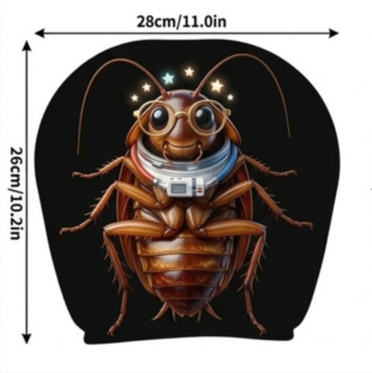 Polyester Fabric Car Headrest Cover with Funny Print, "Laugh Until Your Stomach Hurts" Design, Universal for Car Interiors, Does Not Shrink in All Seasons