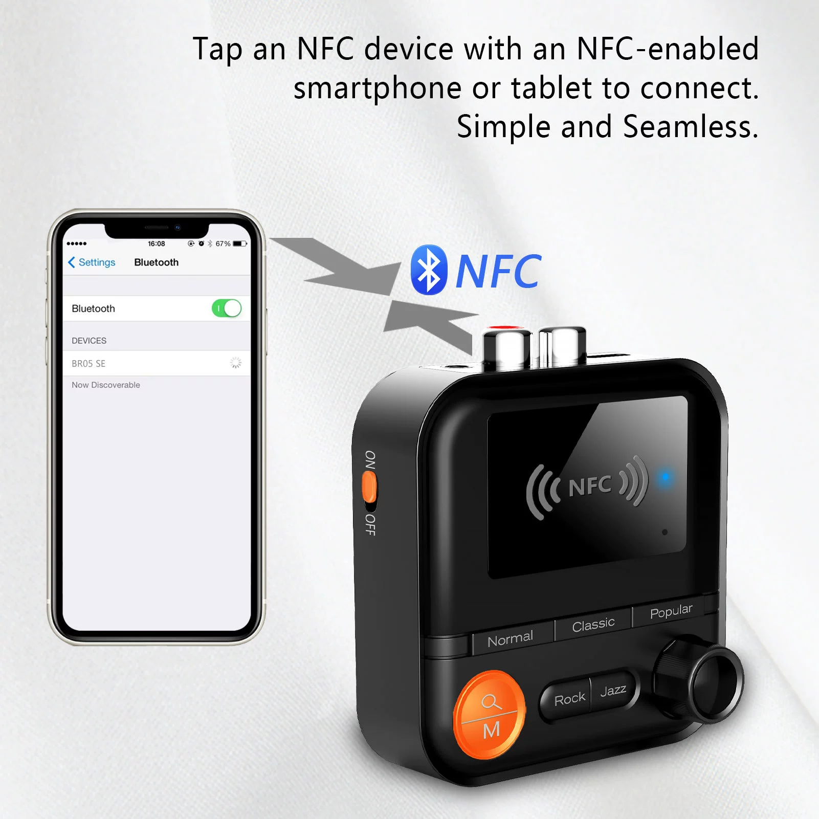 Новый Bluetooth 5,2 приемник аудио NFC беспроводной адаптер винтажный усилитель аудио TF карта MP3-плеер