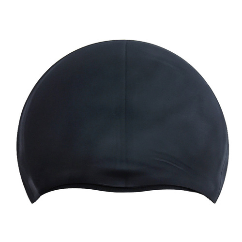 Manufacturer supplies three-eyed fish silicone swimming caps for adults and children, waterproof flat 55G silicone caps