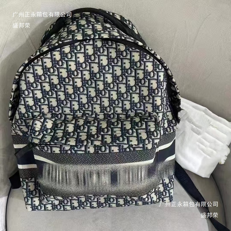 新款男女双肩包帆布提花旅行包大容量百搭学生书包背包时尚刺绣包|undefined