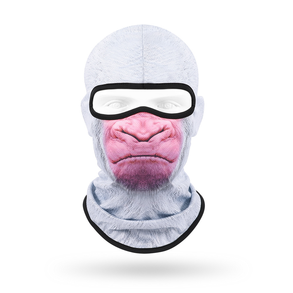 Sudor absorbente máscara transpirable de secado rápido para hombres y mujeres ciclismo al aire libre bicicleta protección solar sombrero lindo mascota sombrero animal bufanda