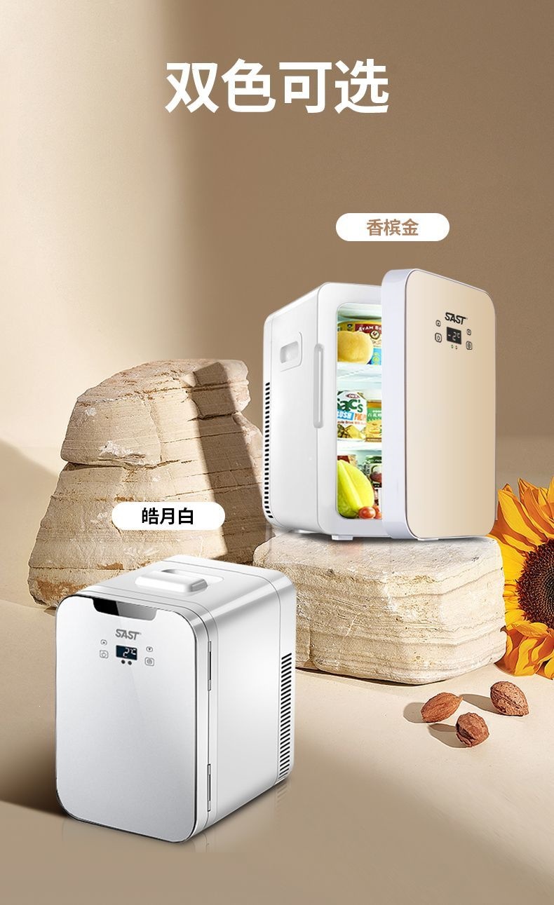 Sast Mini Refrigerator Mini Student Dormitory Office Small Breast Milk Cooler for Single Use Car and Home Use