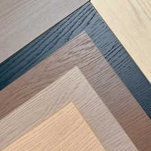 半透白橡木纯黑木饰面板零度超哑榆木胡桃木实木贴皮板护墙板免漆