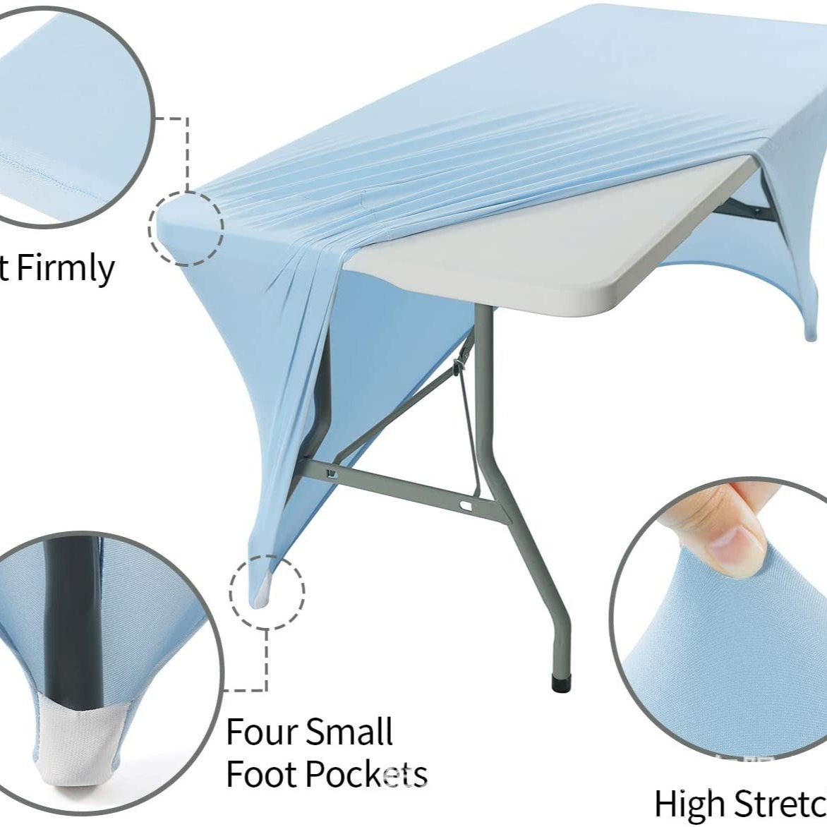 Cubremesa elástico de seda de leche - Modelo todo incluido, venta caliente transfronteriza