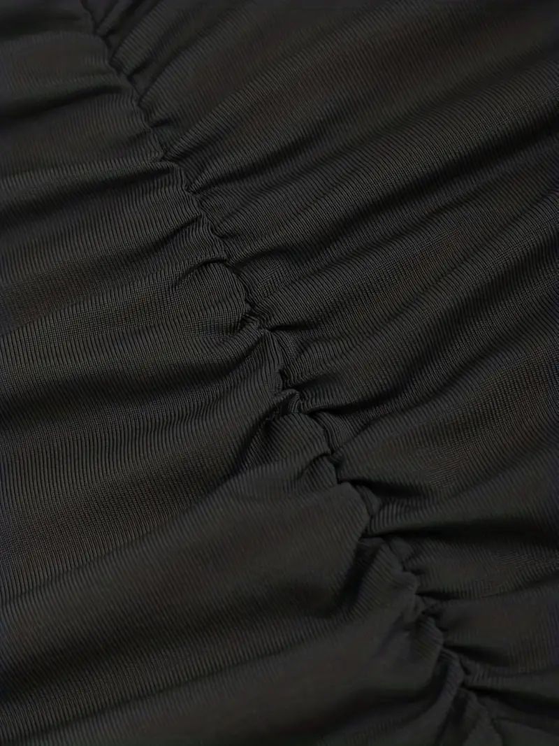 309g Weight Maxi Long Dress Dress Length Type Hip Skirt Dresses Type Polyester Fabric Type Mid Waist Waist Line Stretchy Elasticity Holiday, Daily, Date Occasion Skinny Fit Type Solid Color Pattern Summer Season Women's Gender Pleated Design Streetwear Style Summer Streetwear Solid Color Polyester Maxi Long Dress Skirts 2