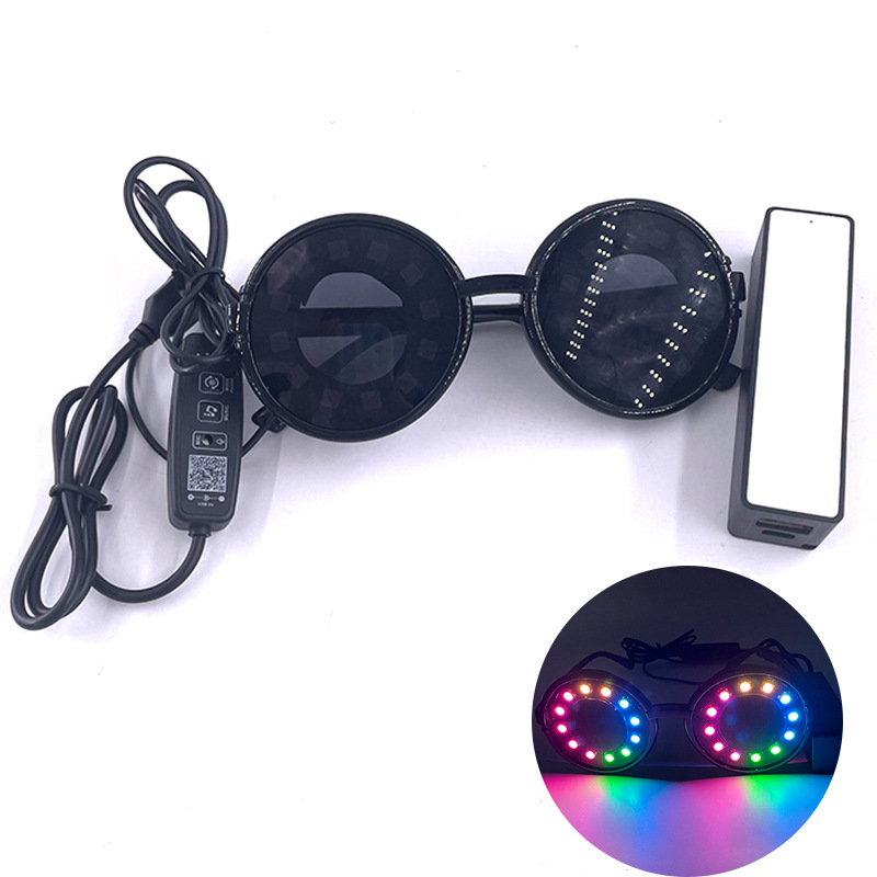 Nueva espiral LED gafas luminosas discoteca fiesta carnaval atmósfera accesorios etapa rendimiento gafas luminosas