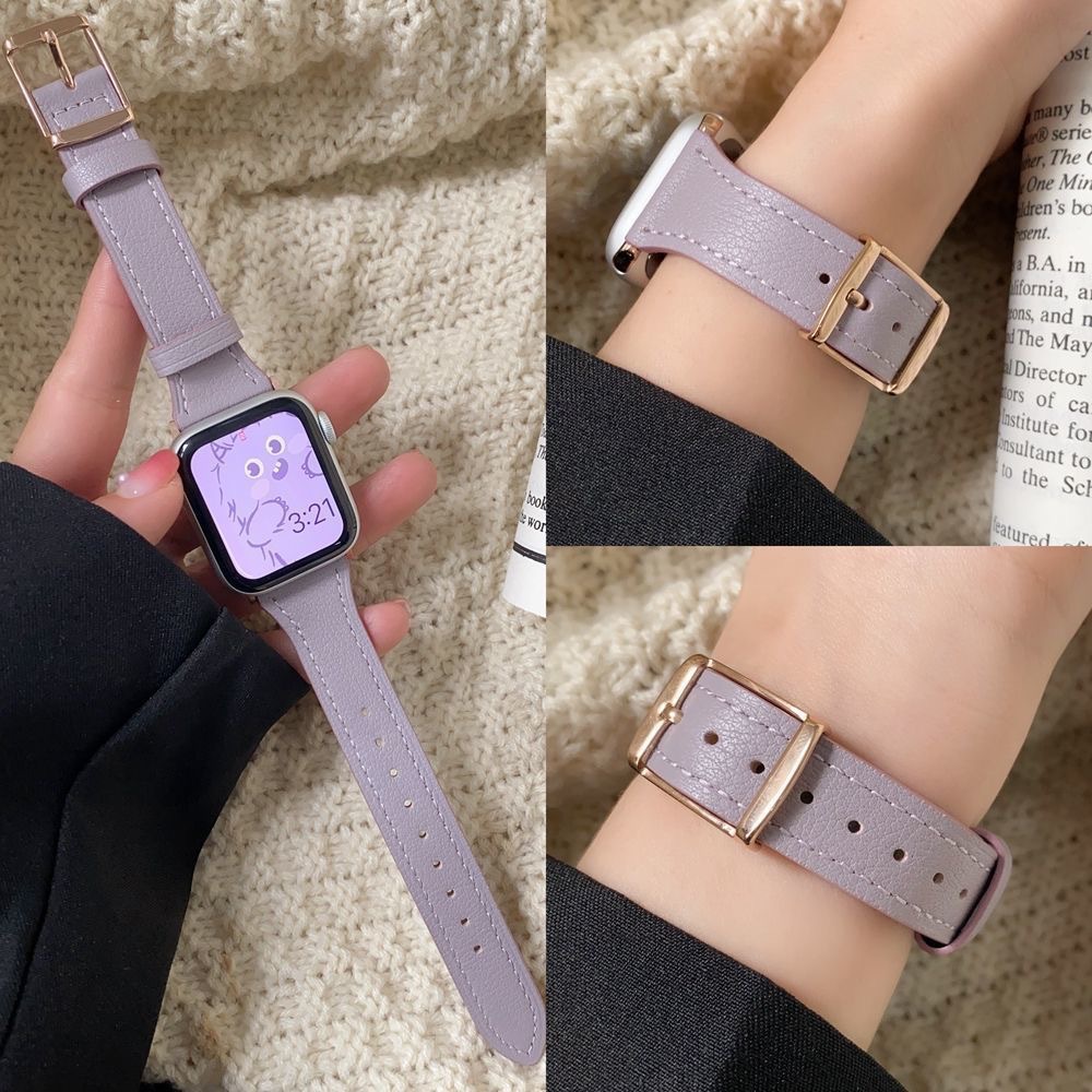 平紋蘋果手錶帶適用applewatchs9新款iwatch678se智能通用