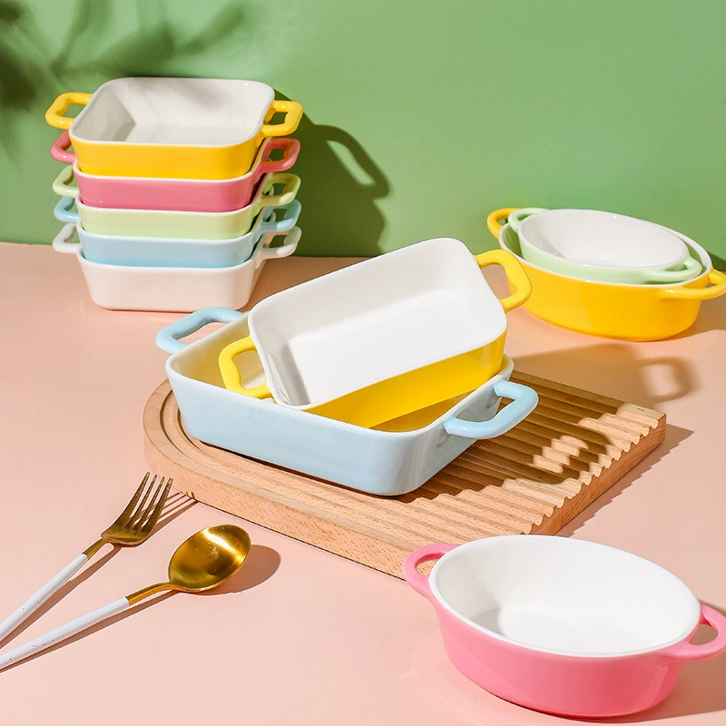 Ceramic dinner plate, high quality tableware, face blush, internet celebrity