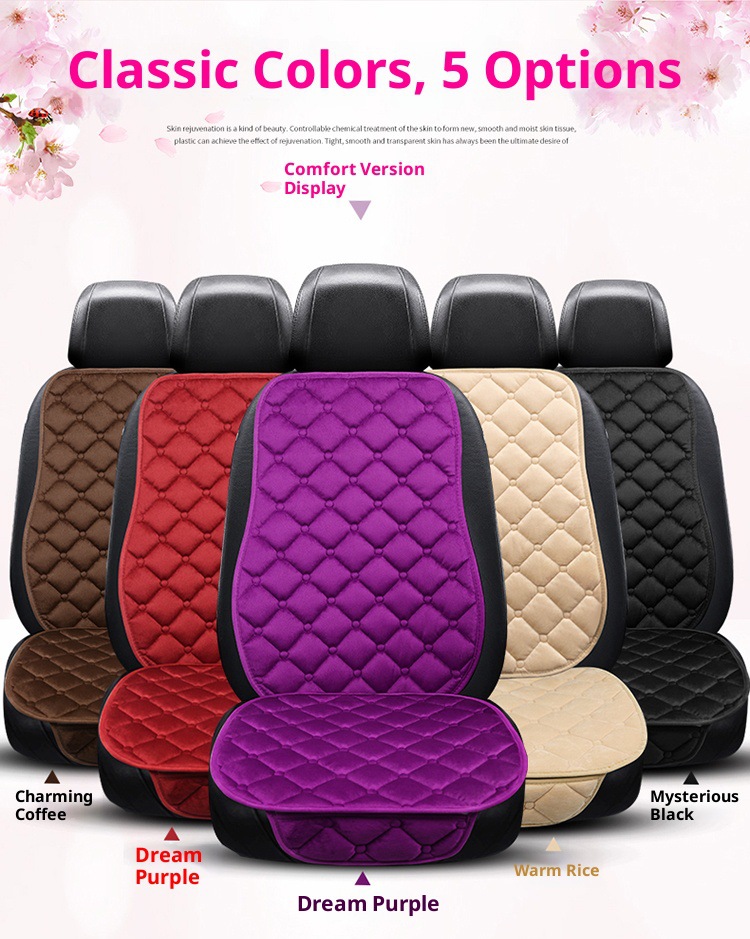 Plush Seat Cushion Half-Pack Seat Cover Velvet Seat Cushion Winter Seat Cover Small Three-Piece Cross-Border E-Commerce Car Seat Cushion