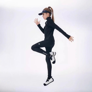 Lulu Style Girls Fitness Complete Set Slimming Look Autum Students Middle and Older Girls Sports Yoga Suit Running