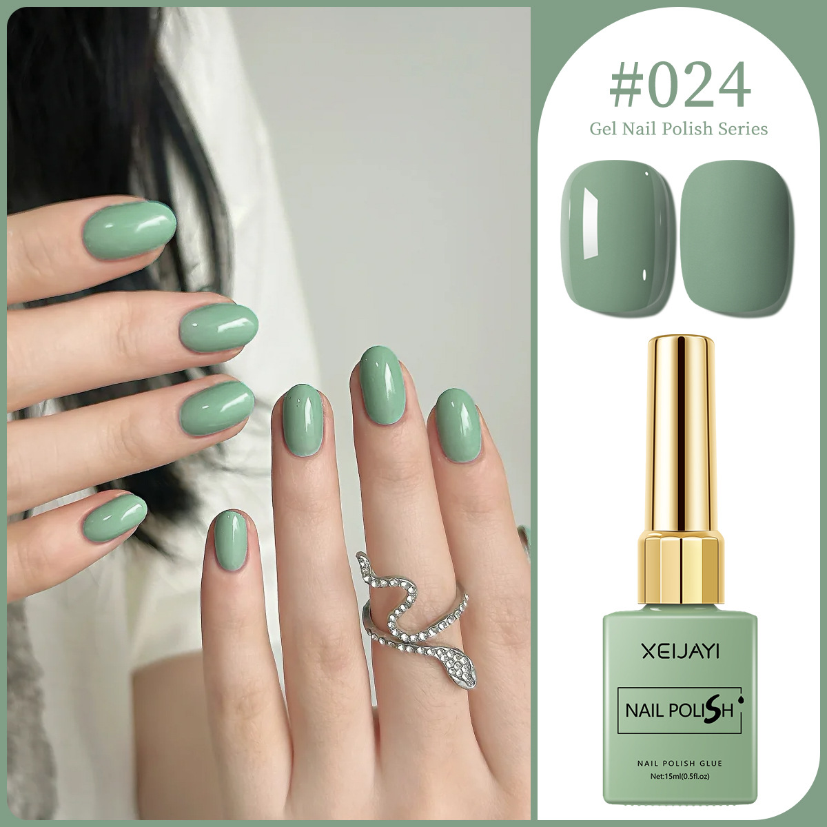 Macaron color pegamento de uñas 2025 nuevo estilo de moda Chellie rojo oliva verde pegamento de uñas