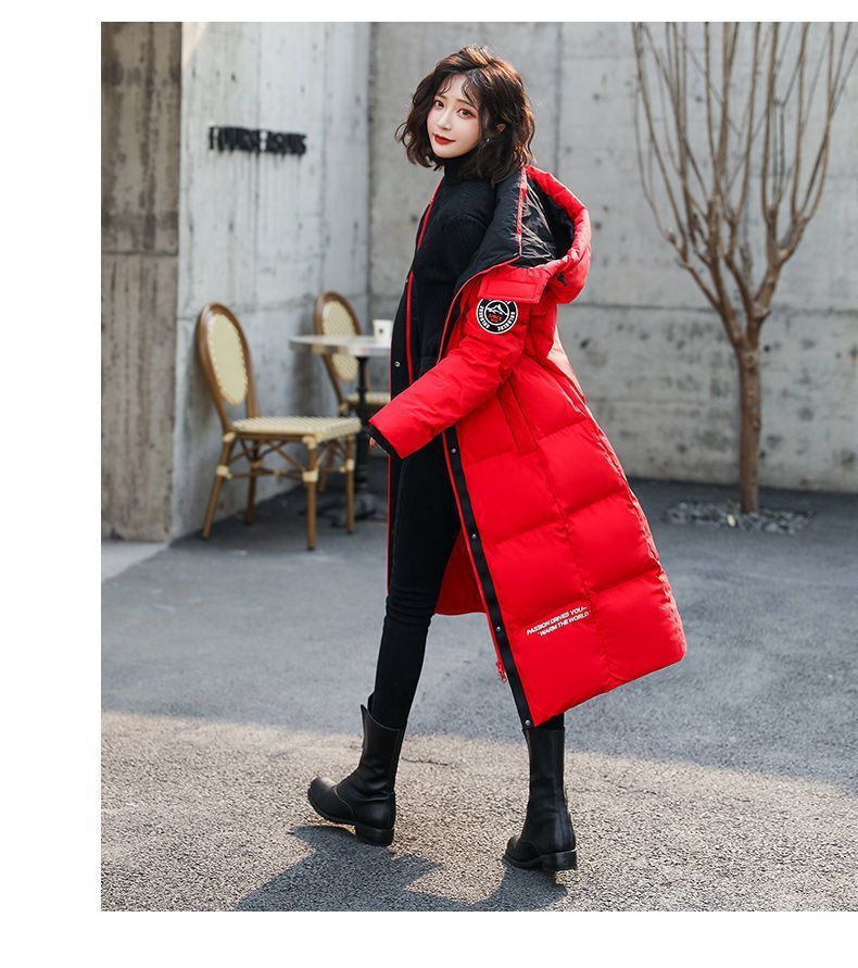 Women's Long Warm Winter Coat High-end Korean Style Casual Jacket_voghion.com