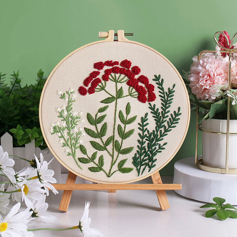 DIY material de bordado hecho a mano paquete original ramo de flores de bordado Europeo kit de costura Inglés