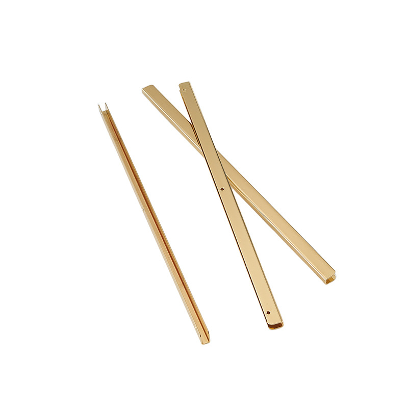浅金色铁皮边条夹条服饰箱包五金配件10cm箱包五金配件铁皮边夹