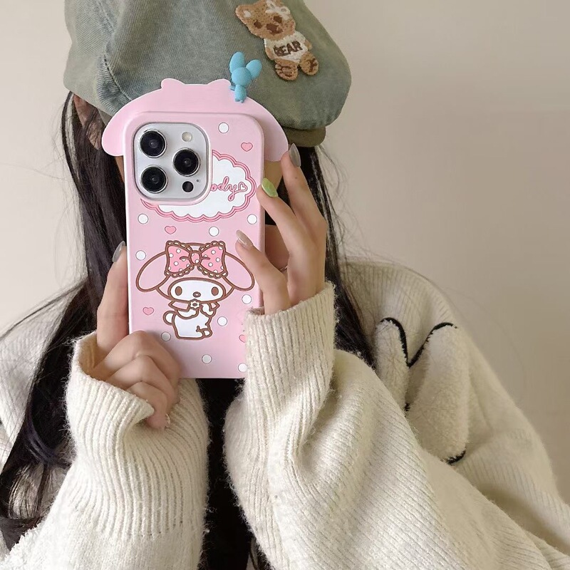 Cartoon Cute Polka Dot Melody Iphone17 Apple 16 Suitable for 13/14Pro Max Phone Case Anti-Fall 15