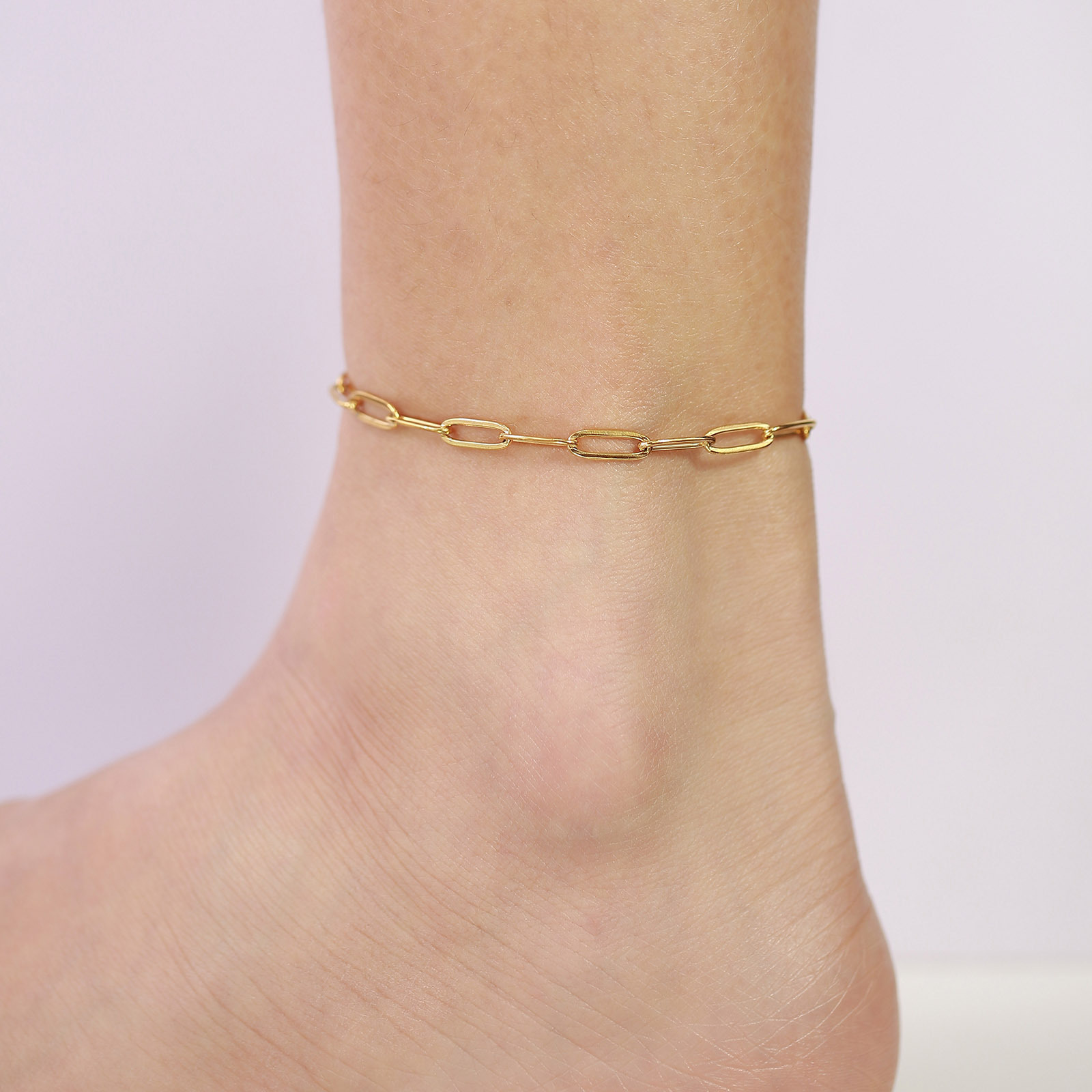 Fashion Geometric 201 Stainless Steel Gold Plated Women'S Anklet display picture 5