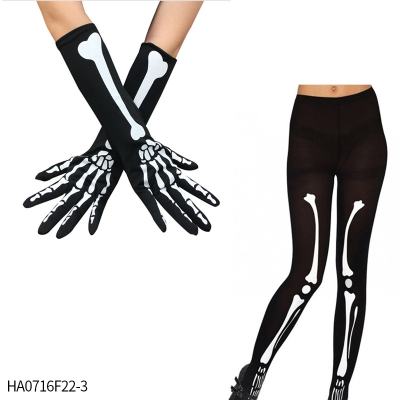 Suministros para disfraces de disfraces de Halloween: calcetines de sangre, guantes de sangre, delantal de sangre, cuchillo de sangre, pancarta de cuerdas, decoración colgante.