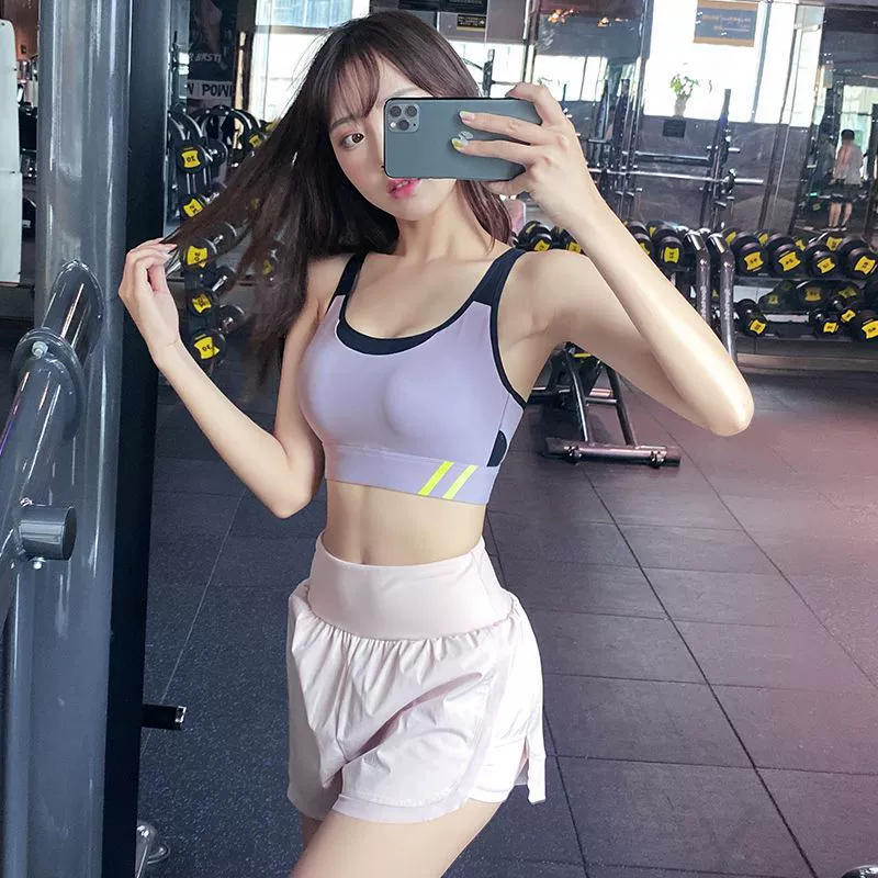 Спортивный бюстгальтер с высокой поддержкой для женщин, бег, пуш-ап, формирующий жилет для йоги, быстросохнущий противоударный фитнес-бюстгальтер с удержанием груди