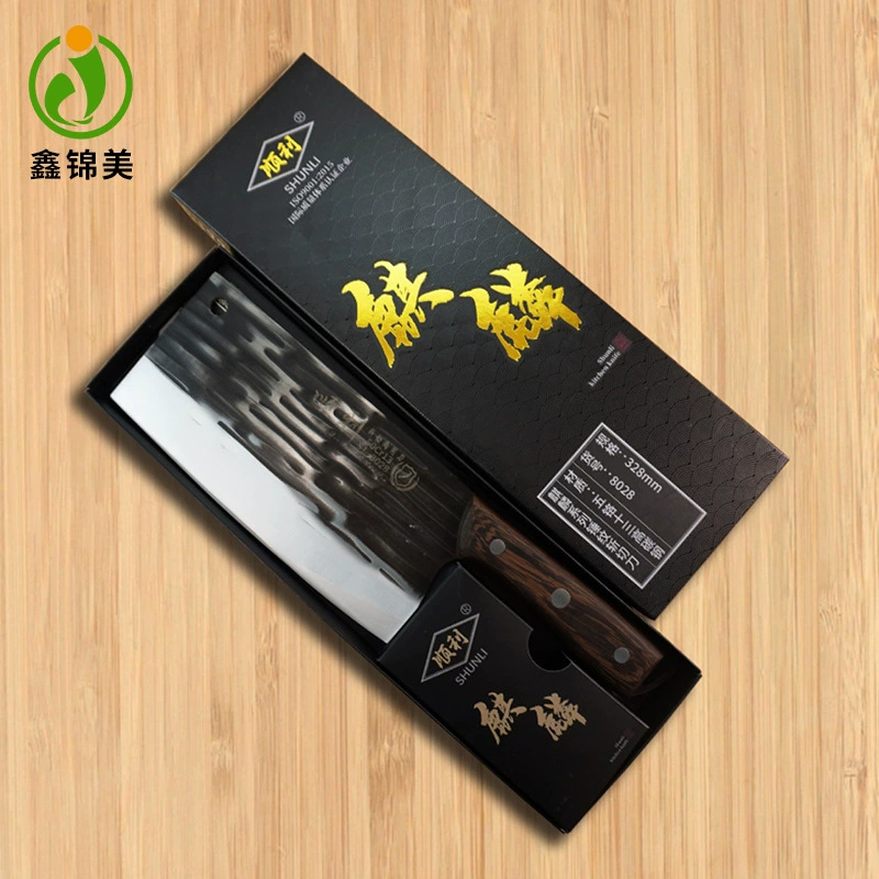 Хунань гладкий 8028-2 Наследие кованого ремесла домашний отель кухня 5Cr13 куриные крылышки деревянная ручка