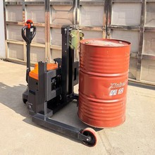 普尔夫非标电动油桶车堆高车自动倒料车半电动油桶翻转搬运车北京