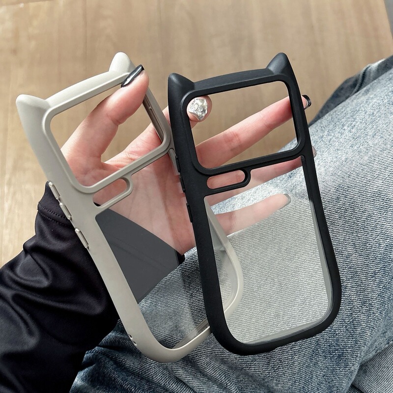 Xiaomi 17promax phone case Note13 with cat ear design, suitable for 17/15/14 with grooves, 14pro, and 15pro Xiaomi 17promax phone case Note13 with cat ear design, suitable for 17/15/14 with grooves, 14pro, and 15pro