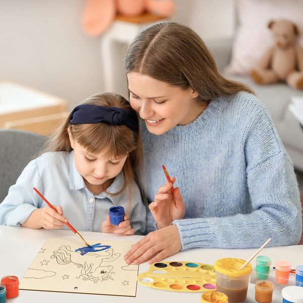 Children's wooden carved decorations