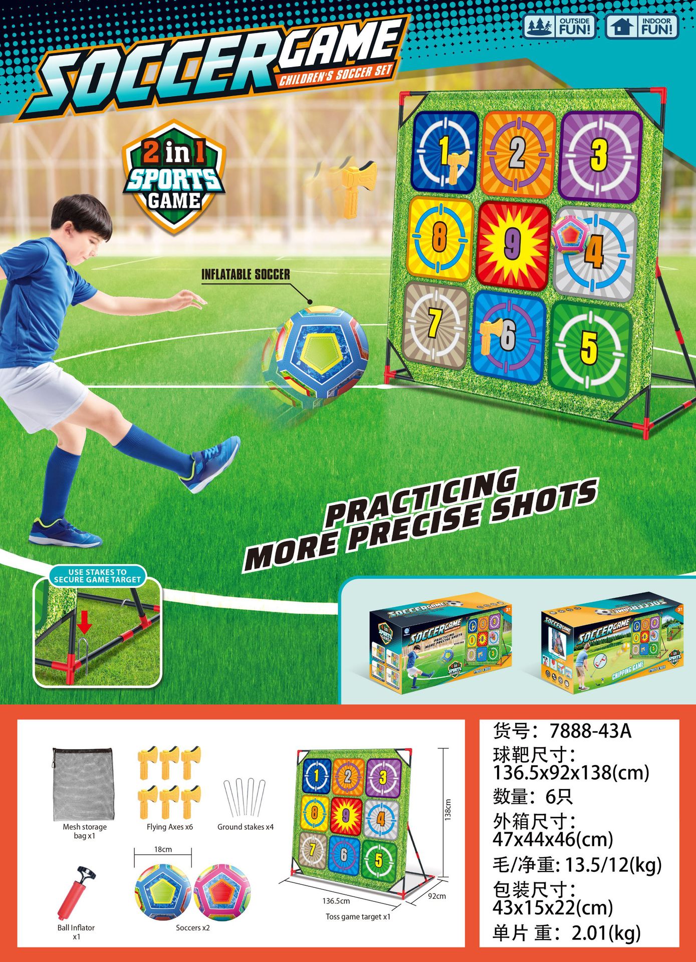 Fabricante de origen 40 juegos de alfombrillas de golf, práctica de objetivos para interiores y exteriores, juguetes deportivos de golf de ocio