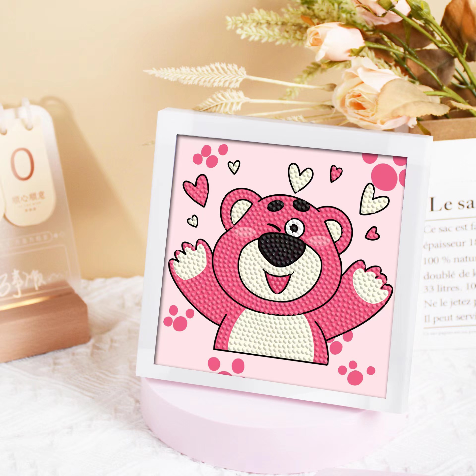 Diamante infantil DIY hecha a mano con material de marco paquete de dibujos animados Sanliou pegatinas de diamante regalo al por mayor pinturas de mampostería