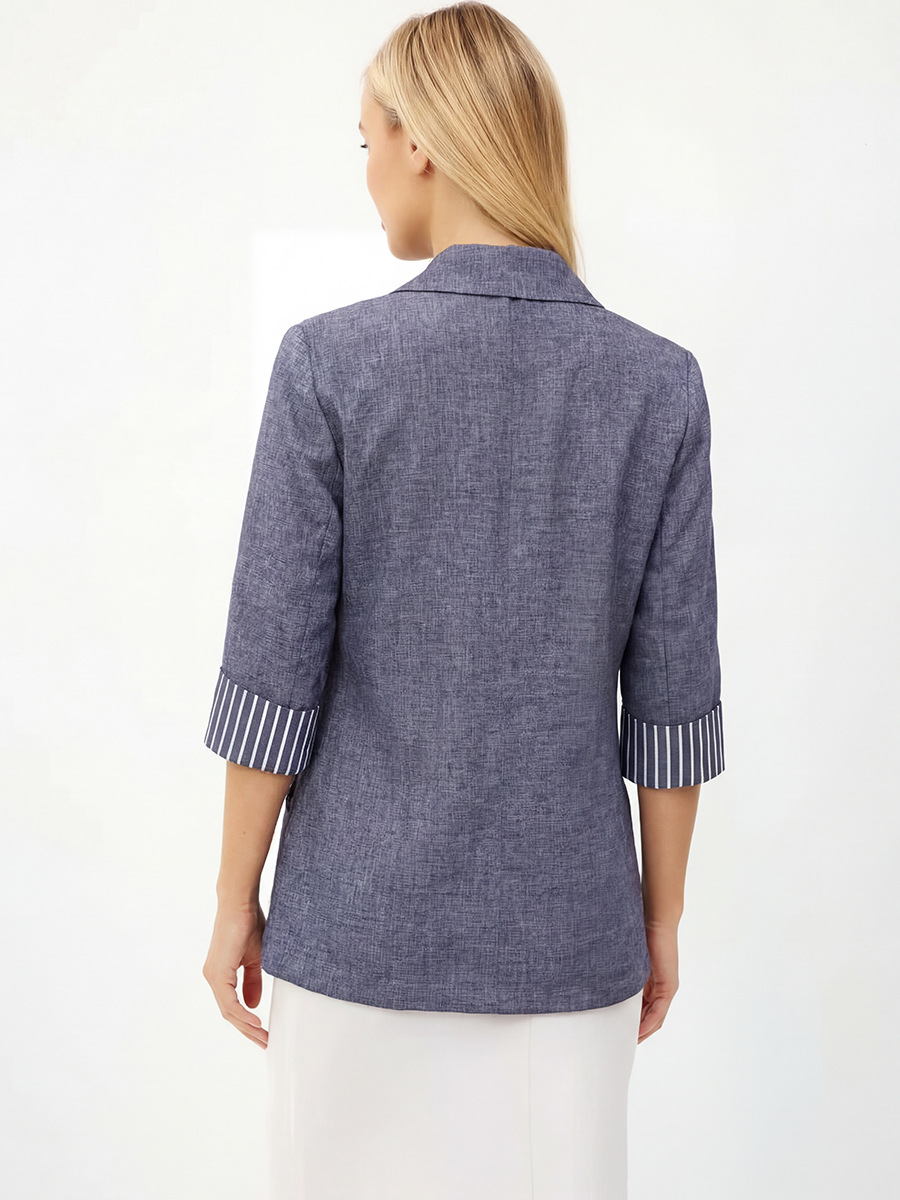 Saco de Vestir con Manga 3/4 para Mujer de Poliéster para Primavera y Otoño