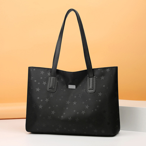 New  Fashion Minimalist Single-Shoulder Bag Waterproof Large Capacity Oxford Cloth Tote Bag for Middle-Aged Women