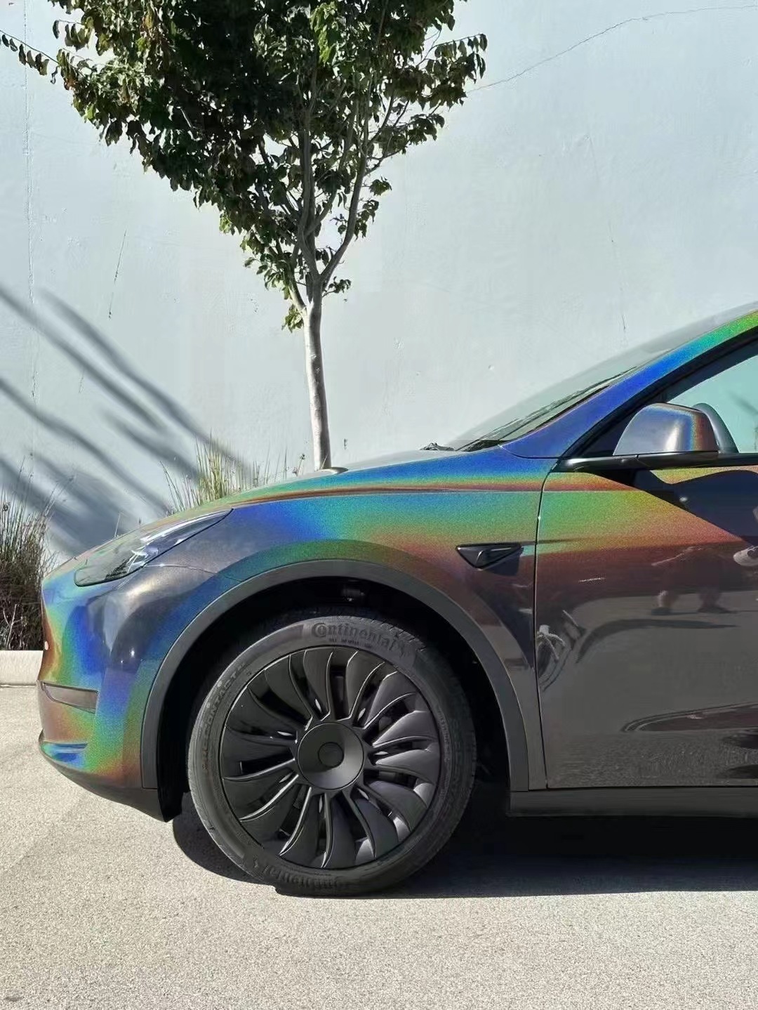 Car Color Changing Film Colorful Laser White Cross-Border Hot Selling Car Body Color Changing Film Gorgeous Gray Can Be Cut Factory Direct Sales