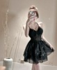 Design sense of suspender bottomed dress