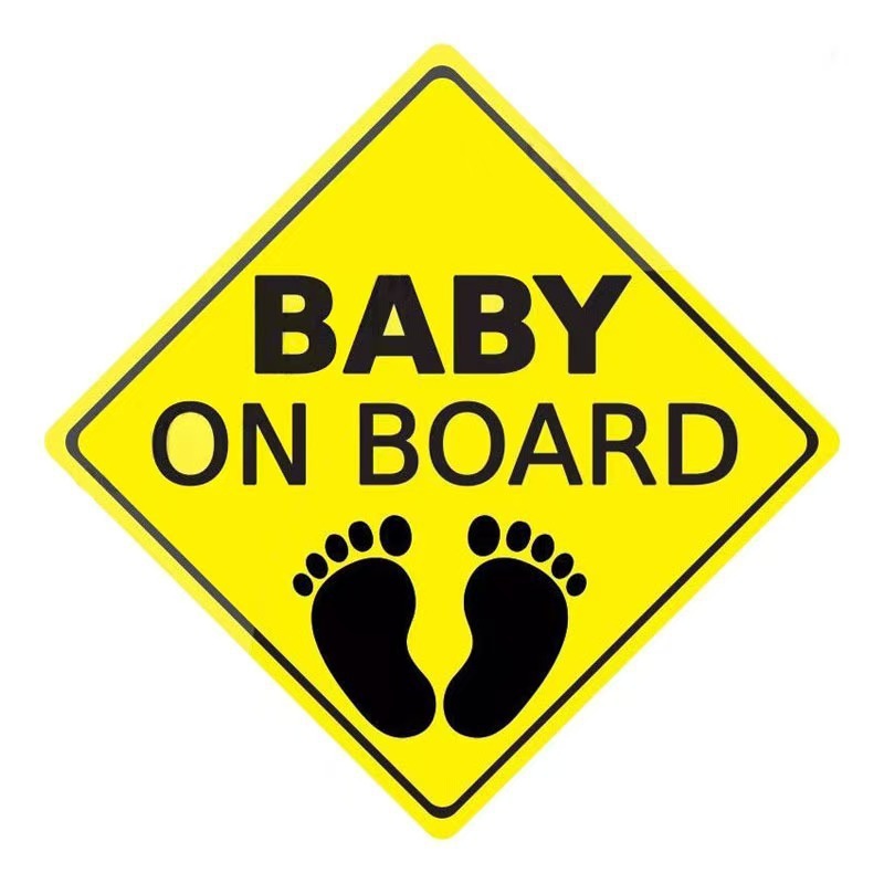 クロスボーダーボディベビー飲料ミルクステッカーカラフルなBABY ON BOARDカーステッカー反射警告英語スローガン|undefined